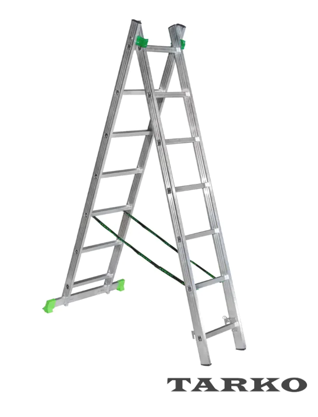 Лестница-стремянка двухсекц. 199 см (313 см) 2х7 ступеней Tarko Skala 01207